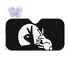 Funny Rabbit Hand Shadow Puppets Humor Pop Art Sunshade Windscreen Car Front Windshield Window Sun Visor Accessories Covers