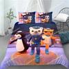 Κάλυμμα παπλώματος μαξιλαροθήκη Octonauts Barnacles Kwazii Σετ κλινοσκεπασμάτων Ενήλικας Αγόρι Κορίτσι Διακόσμηση Υπνοδωματίου Παιδικό Μονό Διπλό Μέγεθος