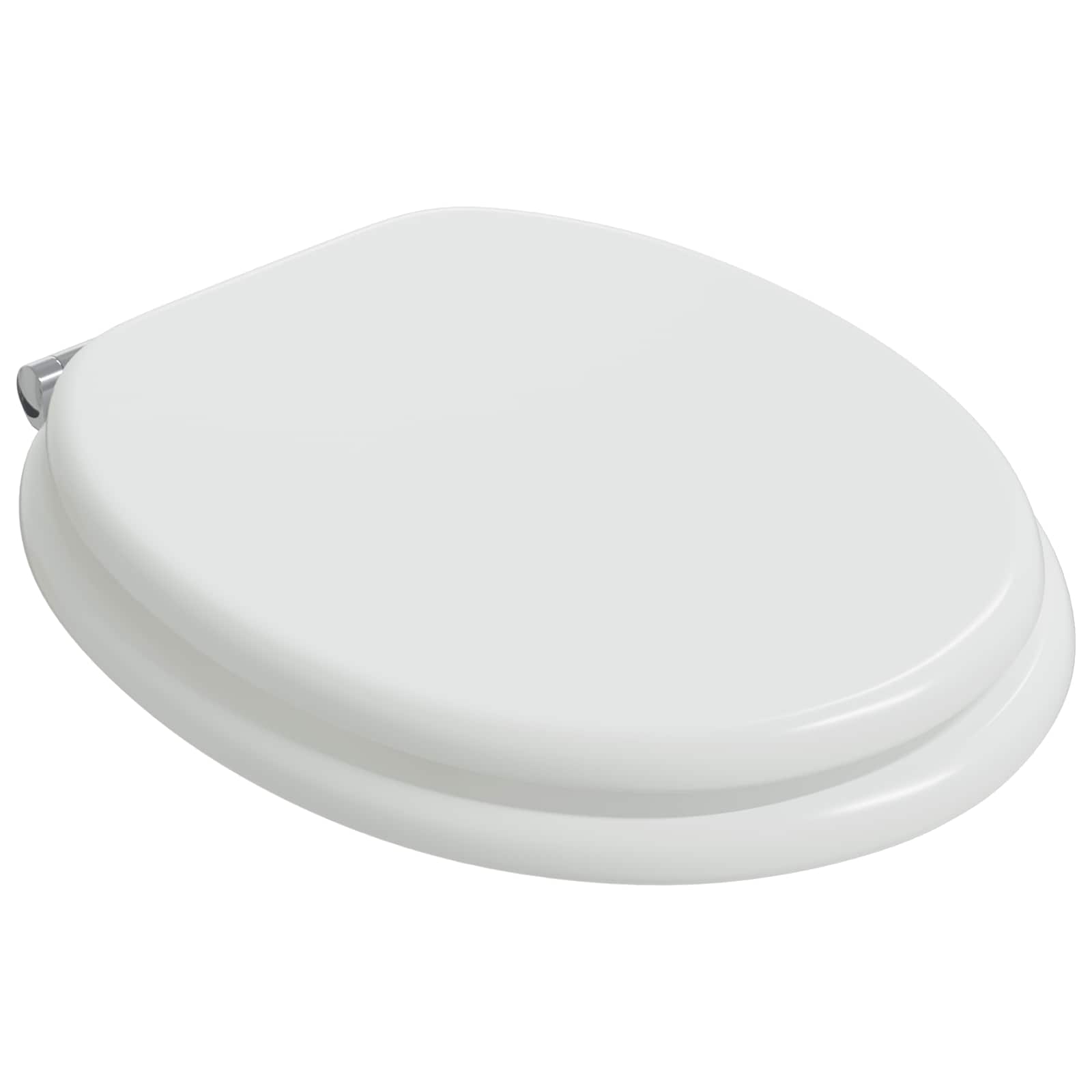 Toilettensitz mit Absenkautomatik Weiß 44 x 38 cm MDF-Platte