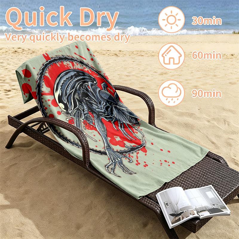 Alien Beach towels also serve as bath towels summer essential a musthave for the outdoors the beach and the pool