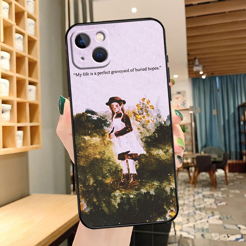 Anne of Green Gables Phone Case For iPhone 13 Pro Max 16 15 11 12 14 17 Pro Max mini 15 16 Plus 16e 17 Air Cover