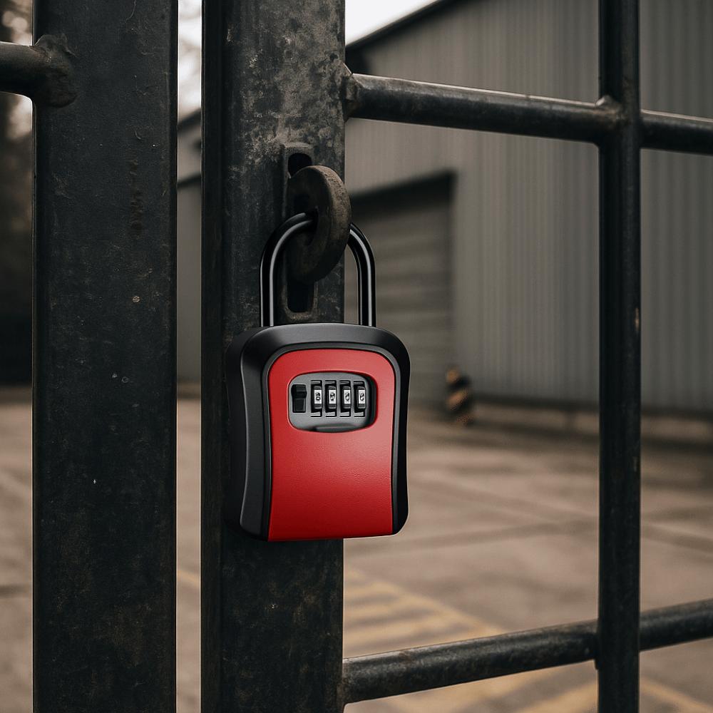 4 Digit Combination Password Key Box Weatherproof Key Cabinet Wall Mount Key Box  School Security