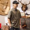 Jieluonuo Men's Vintage Quick-Dry Loose Fit Polo Shirt