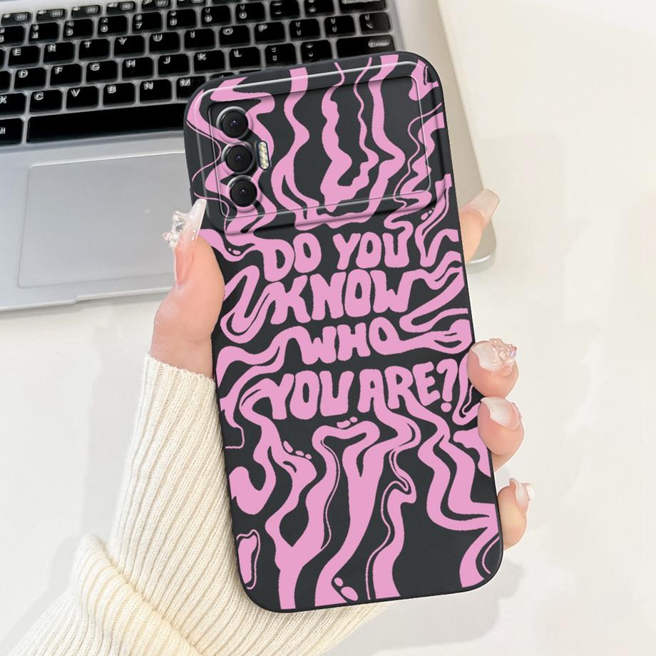 For Tecno Spark 8P KG7H KG7 KG7n Case Liquid Silicone Soft TPU Back Cover For Spark8P 8 P Phone Funda Gothic Black Night Bumper