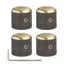 3pcs/4pcs Metal Dome Knobs Electric Bass Guitar Knobs Volume Tone Control Knobs with Wrench Bronze/BK/CR/GD/Black Nickel