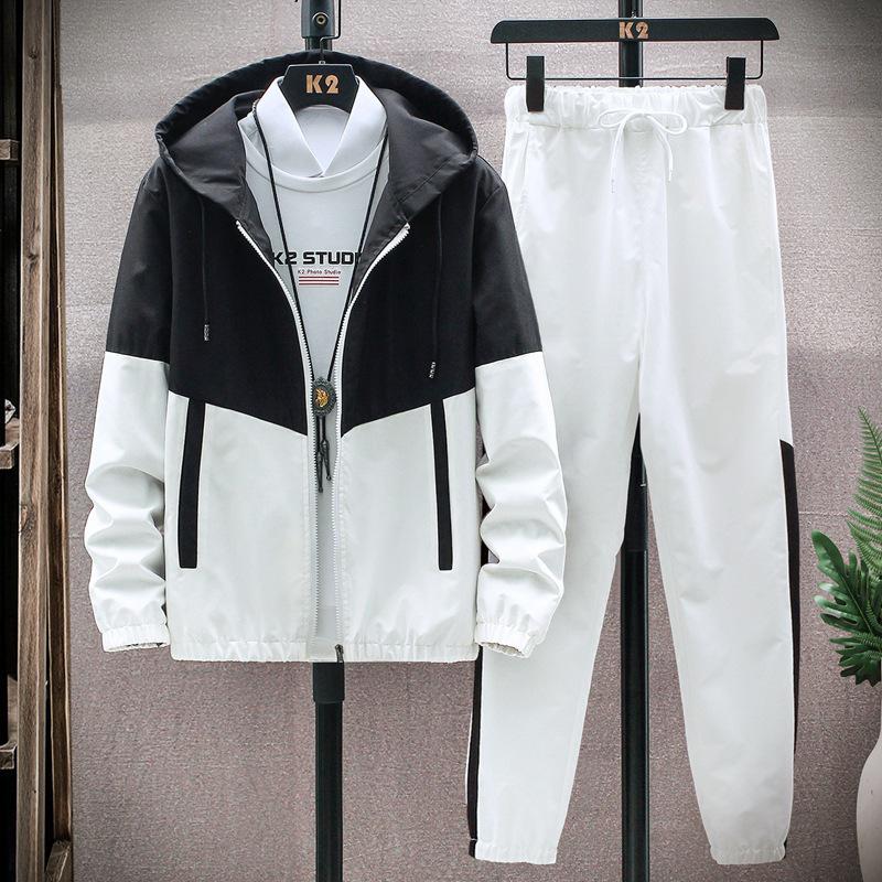 Japanese & Korean Men's Sportswear Set: Autumn Casual Hoodie & Leggings