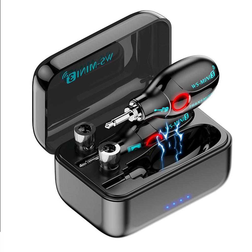 2.4GHz Guitar Wireless System Guitar Transmitter Receiver Rechargeable Digital Guitar System Cordless Guitar Jacks Lead