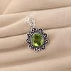 Green Peridot Gemstone 925 Sterling Silver Jewelry Stylish Pendant 1.37" Gift For Her CP-40-4