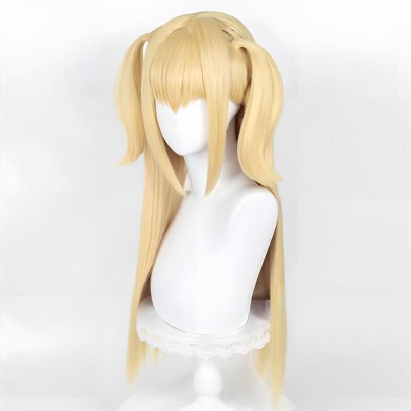 MisaMisa Cosplay Περούκα Anime Death Note Cosplay Misa Amane Χρυσή Μακριά Ανθεκτική στη Θερμότητα Περούκες Μαλλιών