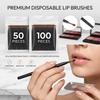 50/100 Stück Einweg-Lippenpinsel-Set Lippenstift Gloss Stäbchen Applikator Make-up Pinsel Professionelles Schönheits-Kosmetik-Werkzeug