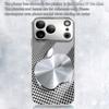 Metal Mesh For Apple Texture Pattern Glass Electroplated Phone Case For iPhone 17 16 15 14 13 12 11 Pro Max Plus 16E 17Air Cover