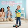 Kids' Microphone & Stand Set with Adjustable Height, Lights, Echo & Speaker
