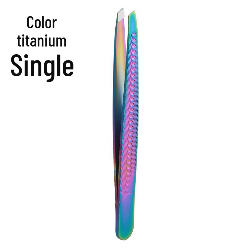 Stainless Steel Eyebrow & Beard Tweezers for Shaping, Plucking, and False Eyelash Application