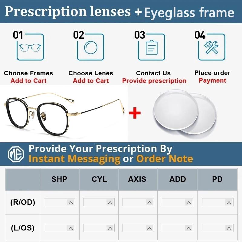 Light Luxury Brand Ultra Light Acetate Titanium Round Glasses Frame Men Women Retro Top Quality Optical Prescription Eyeglasses
