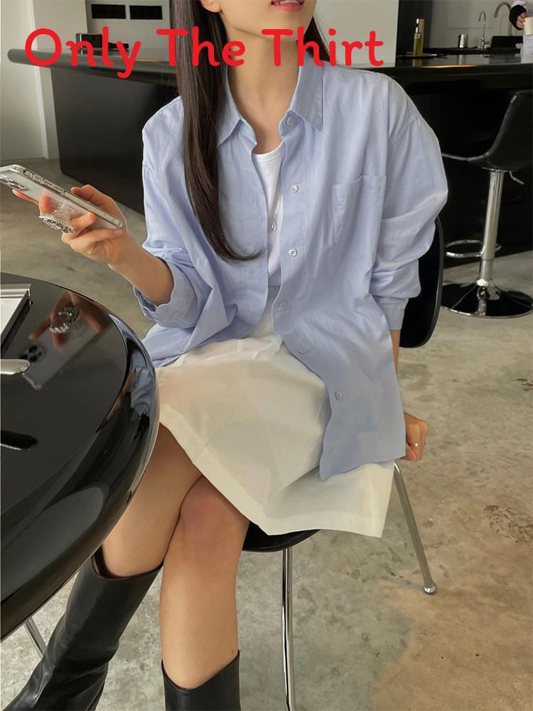 Linen Shirt For Women Spring Casual Loose Fit Long Sleeve With Pocket For Office And Daily Wear