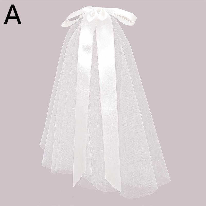 

1 шт. свадебные аксессуары элегантный бант короткая фата для невесты свадебная фата фотография поп очаровательная с заколкой для волос