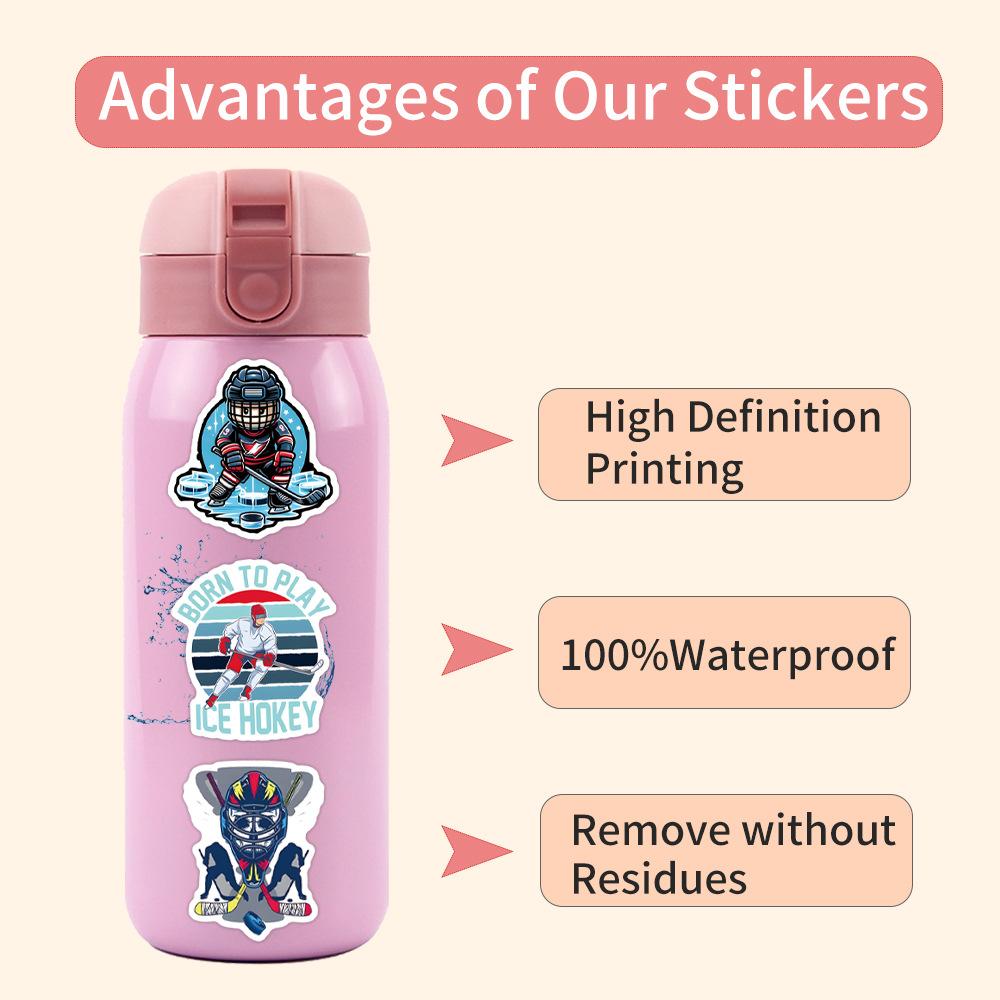 110 New Ice Hockey Ice Hockey Graffiti Stickers Decorate Notebook Suitcase Mobile Phone DIY Stickers