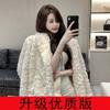 Imitation lamb fur coat loose and thin plush coat female winter celebrity cotton coat princess style
