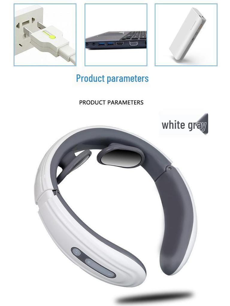 Multifunctional 4-Head Neck and Cervical Spine Heating Massage Instrument