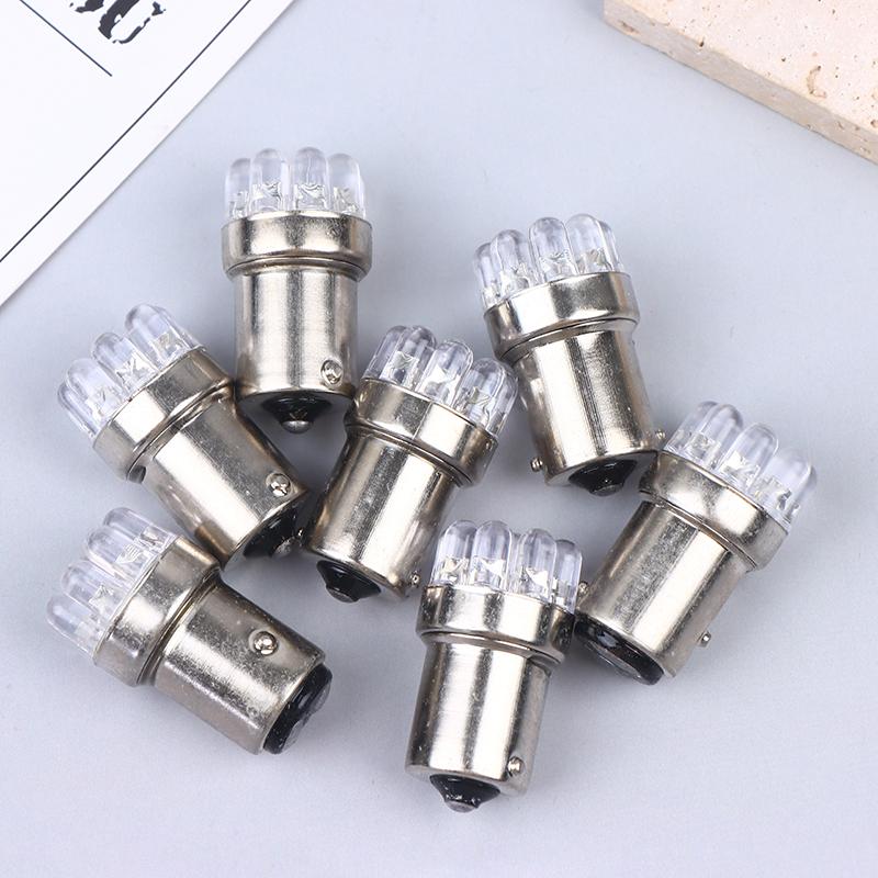 5Pcs 1156 1157 Ba15S P21W Led Bulbs Car Tail Brake Light Backup Reverse Lamp Turn Signals Bulb 12V Straw Hat Light