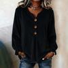Fall Winter New European American Style Velvet V-neck Long Sleeve Shirt Elegant Simple Velvet Blouse Top For Women