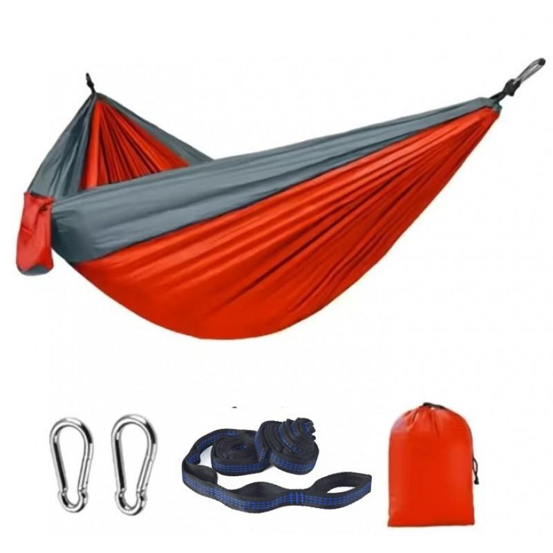 Outdoor Parachute Nylon Hammock With Mosquito Net Single Double Person Camping Swing Tree Hanging Bed