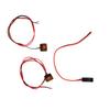 RC Car LED Lights Easy Installation Positive and Negative Power Headlight for Remote Control Cars Orange