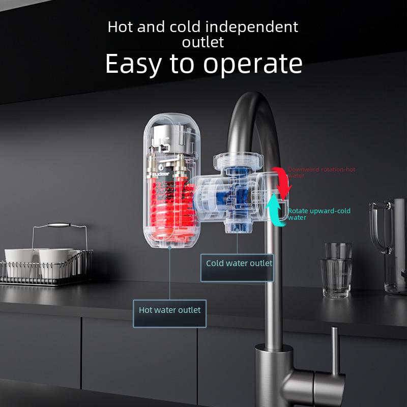 Instant Electric Water Faucet - Quick 3-Second Heating, Hot & Cold Dual-Use, Compact Design for Easy Installation