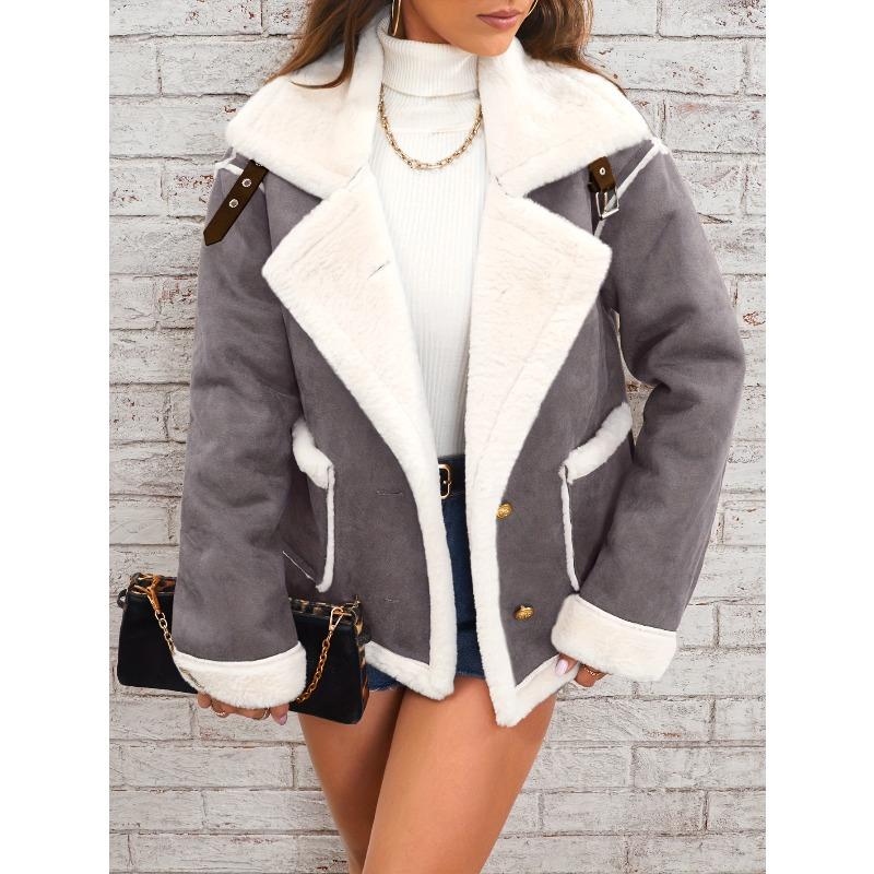 

YYFS Жіночі модні повсякденні одноколірні куртки та пальта з довгими рукавами з довгим рукавом і одноколірним принтом YYFS S