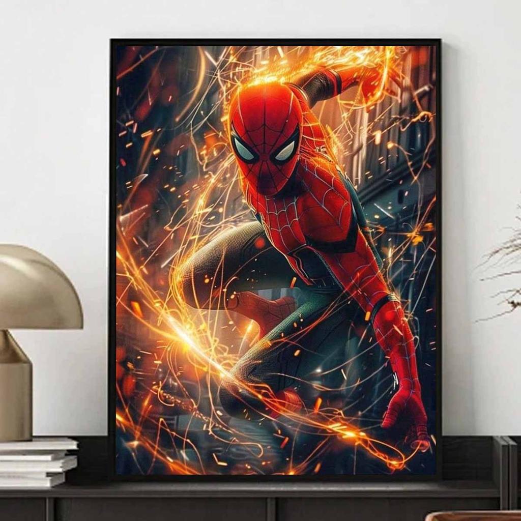 DIY Diamond Painting "Spider-man" Cross Stitch Kit Mosaic Art Diamond Painting Full Circle Diamond Home Decoration