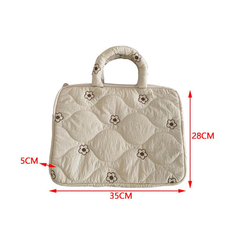 Flower Laptop Computer Sleeve Bag For 13/11Inches For Macbook For Lenovo Thinkpad For Dell For Hp Protective Handbag Case Cover