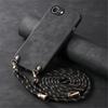 Crossbody Long Lanyard Strap Anti-Drop PU Leather Phone Case for iPhone 16 Pro Max 15 14 13 12 Plus 16E SE 2022 Slim Fit Cover