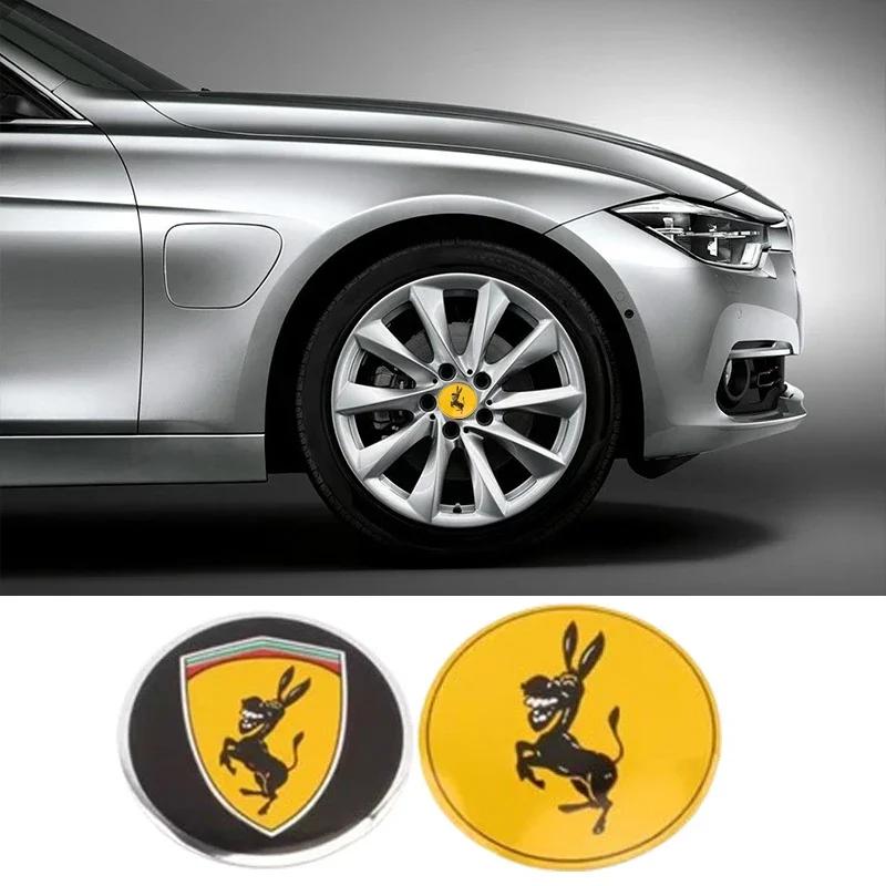 4pcs 56mm Alloy Car Wheel Center Hub Caps Stickers Accessories