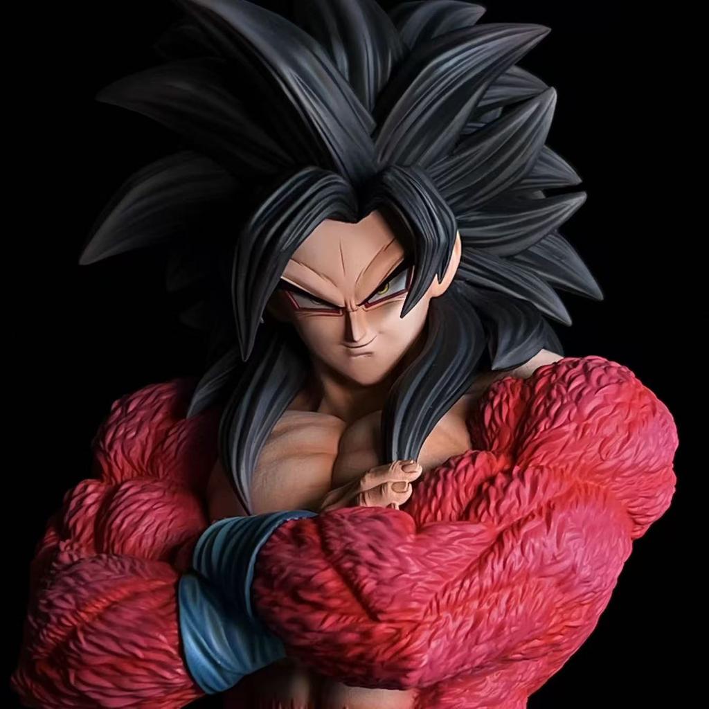 34CM Dragon Ball Son Goku Ssj4 Anime Figure Super Saiyan 4 Goku Figurine PVC Action Figures Model Toy for Children Gift