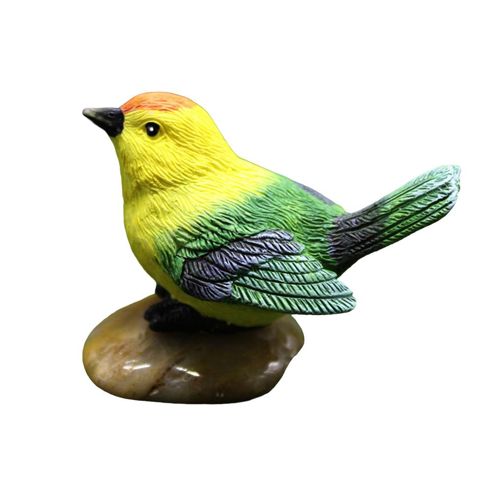 Bird Figurines with Nest Bird Statues Decorative Bird Landscape Ornaments Fairy Garden Accessories for Micro Landscape