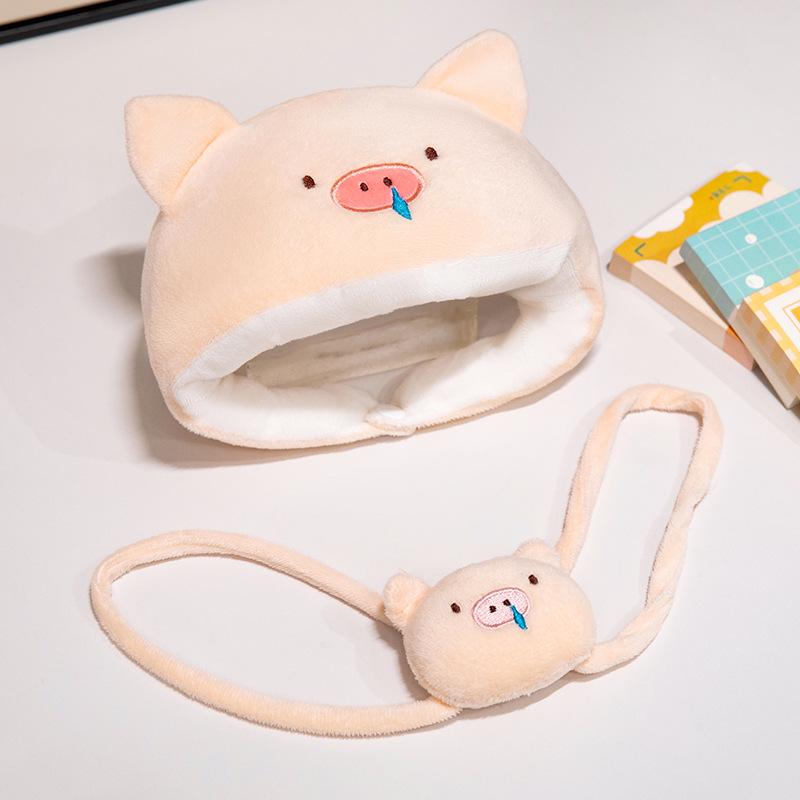 Capybara Plush Backpack & Cute Doll Hat - Small/Medium Sizes