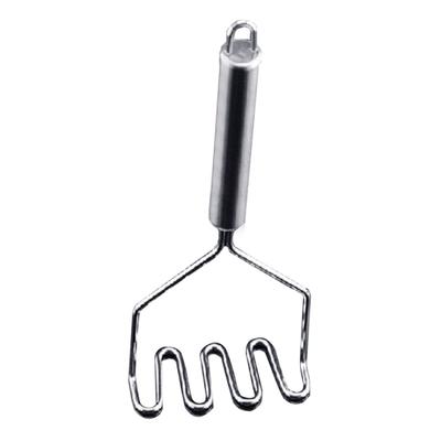 Stainless Steel Wave Shape Potato Masher Fruit Cutter Crusher Kitchen Supply