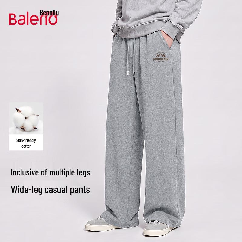 Baleno Men's 2026 Knit Wide-Leg Casual Pants