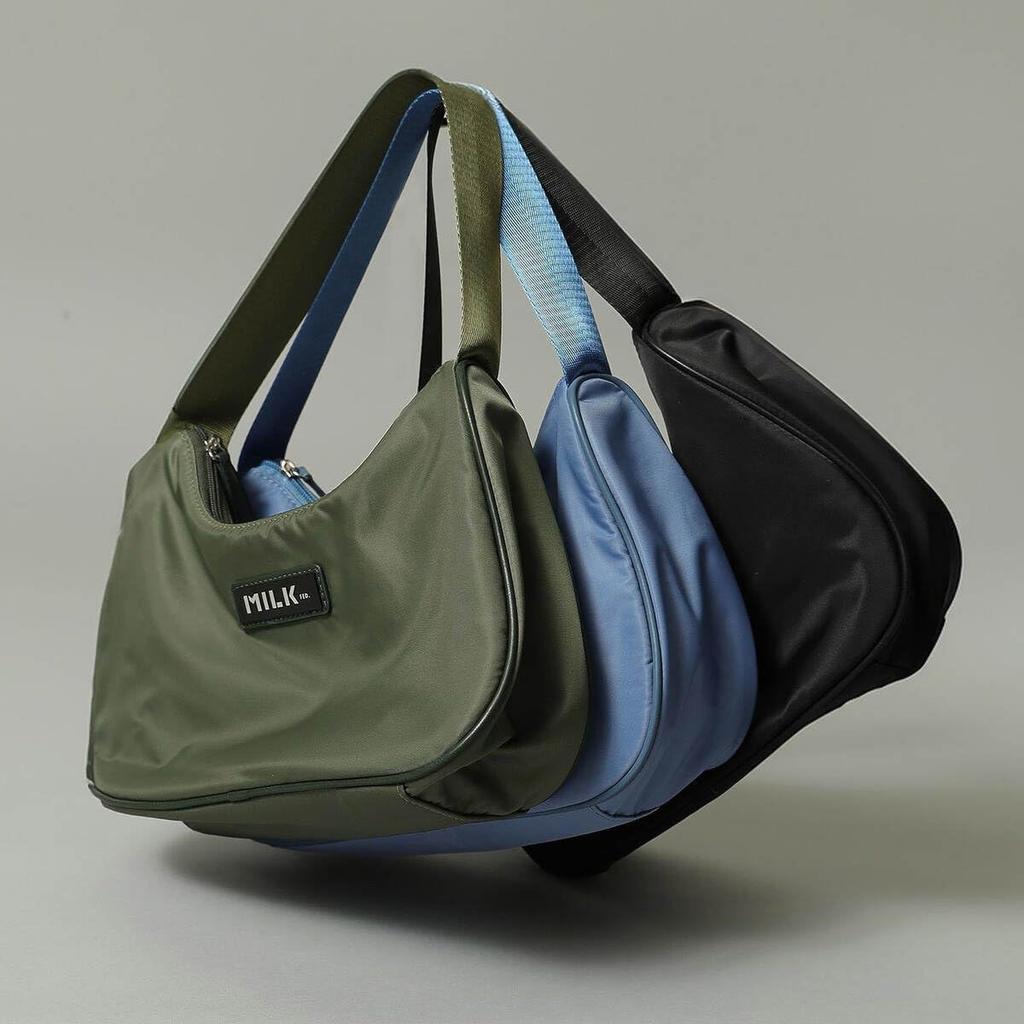Milkfed Women's Logo Plate Handbag Tote Bag in Light Blue