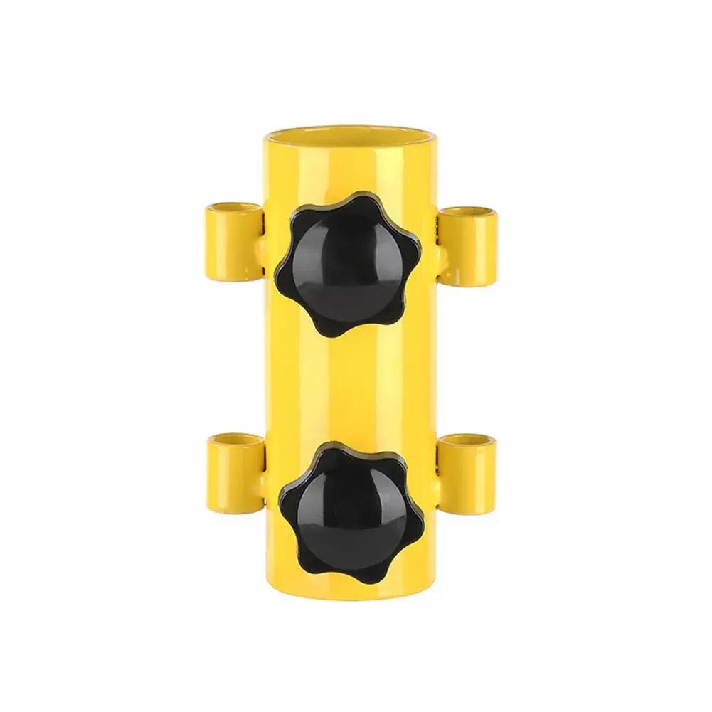 

Colorful Awning Canopy Pole Fixing Pipe Ground Holder Windproof Adjustable Outdoor Camping Tent Accessories жовтий