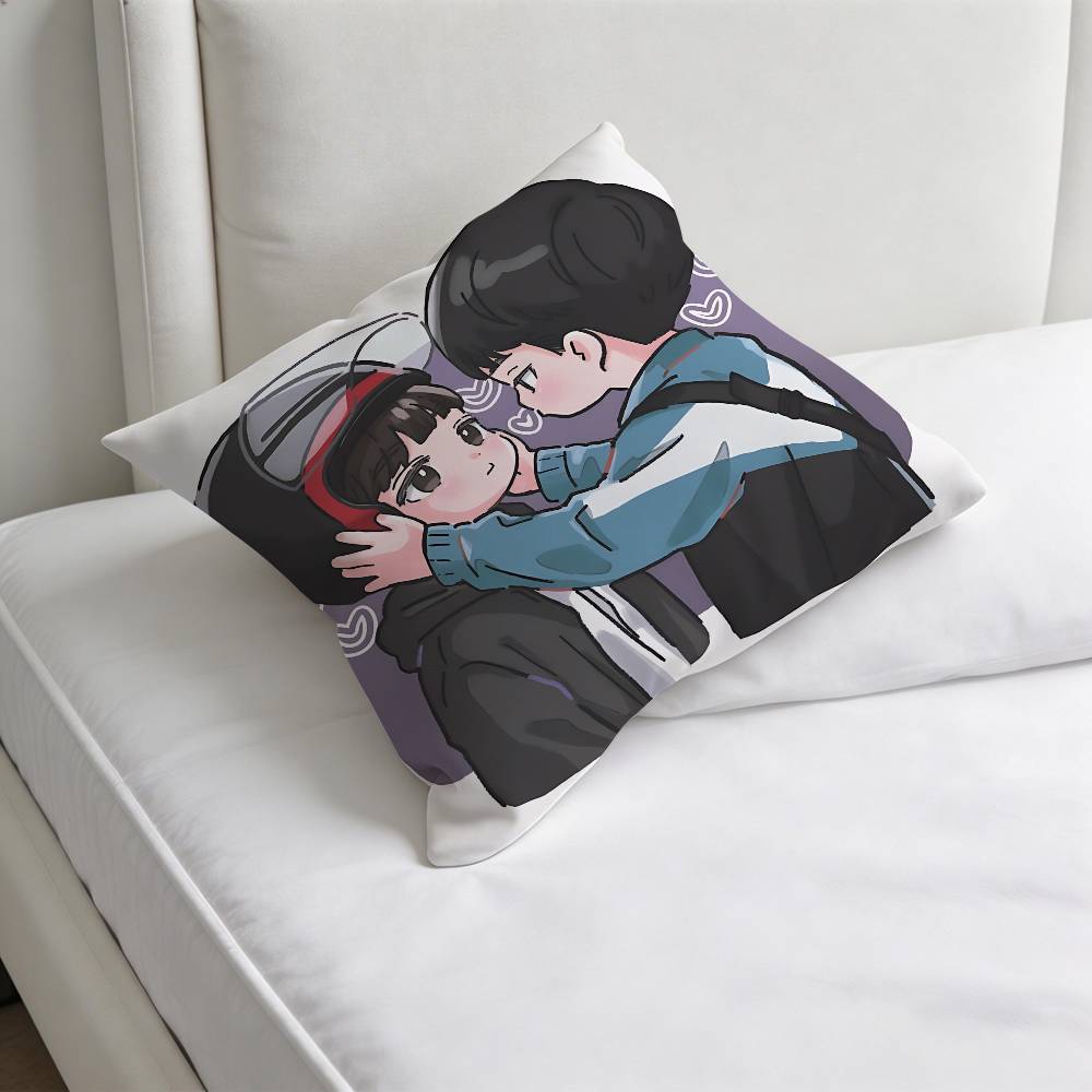 Kdrama WWeak HHero Decorative Square Pillow Cover Modern Cushion Case for Living Room Bedroom
