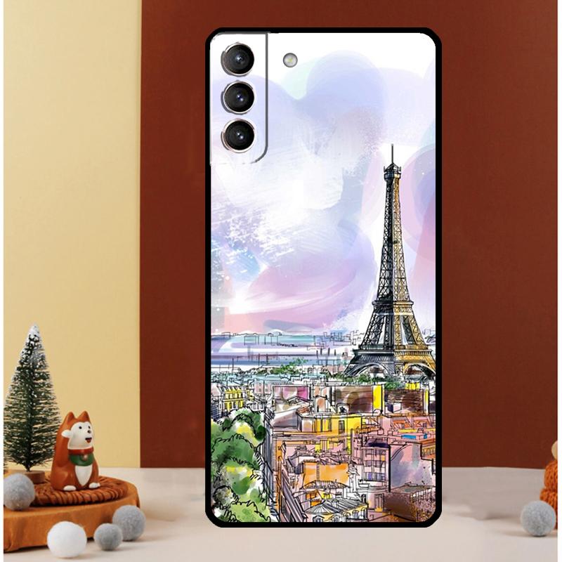 France Paris Eiffel Tower Case For Samsung Galaxy S24 S26 Ultra S22 S23 S25 Ultra S20 S21 Plus S10 S25 FE Cover Funda
