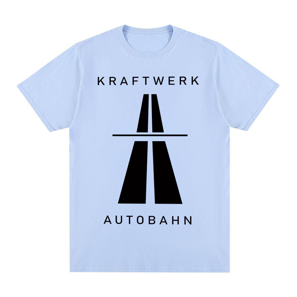 Kraftwerk Autobahn Music Vintage Tshirt Electronic Synth Neu Krautrock Cotton Unisex T Shirt New Tee Tshirt Womens Tops S