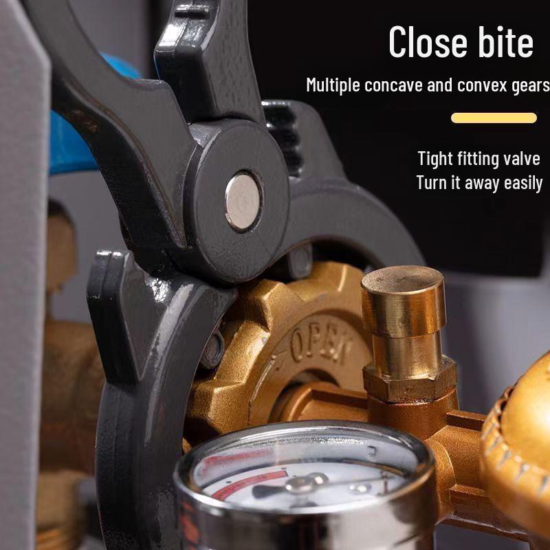 Multi-Function Gas Valve Wrench & Pliers: Tighten, Loosen, Disassemble