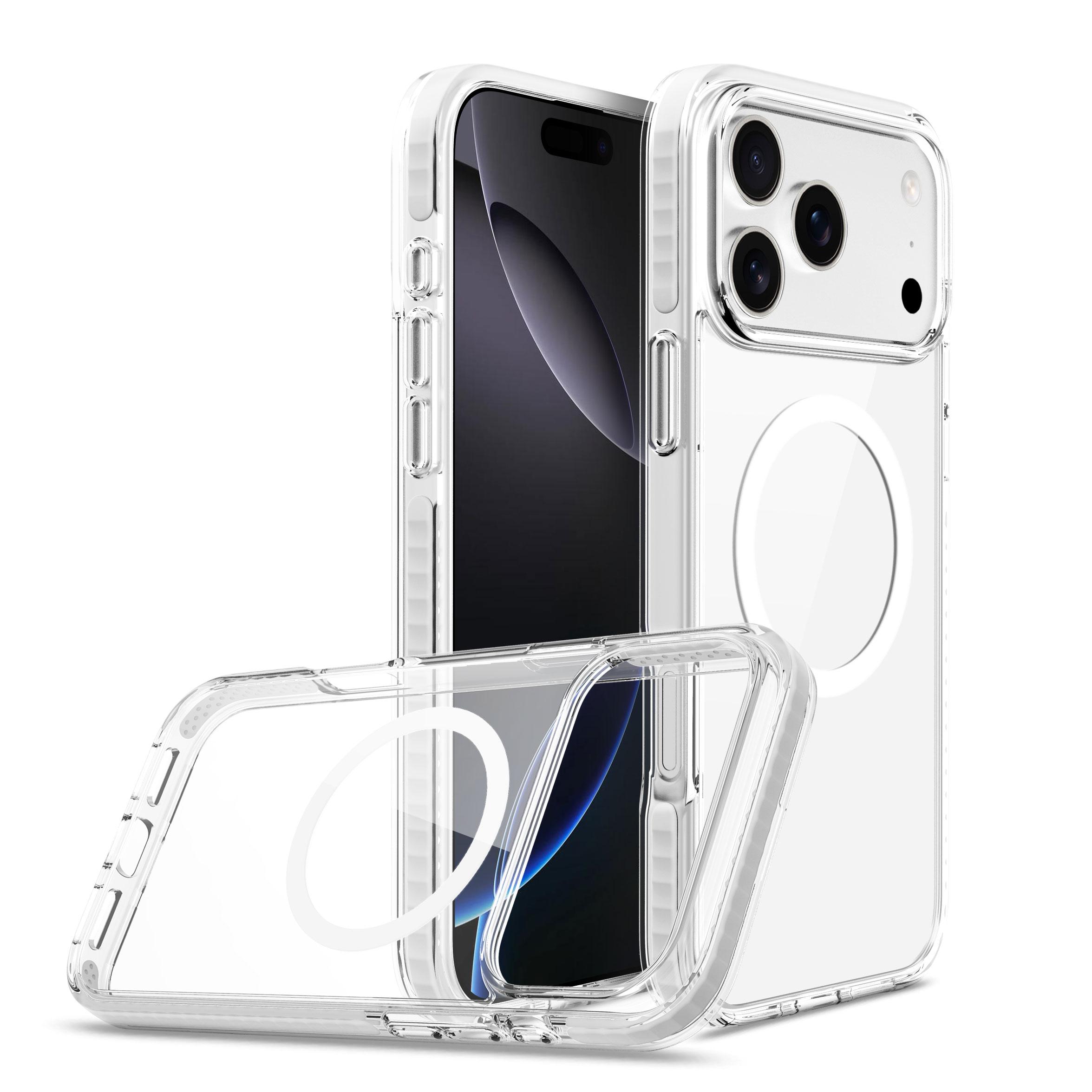 2025 New Design Models Shockproof Luxury Magnetic TPE TPU PC Bumper Phone Case for iPhone 17 16 15 Pro Max 17 Air 17 16 Pro For iPhone 17 белый
