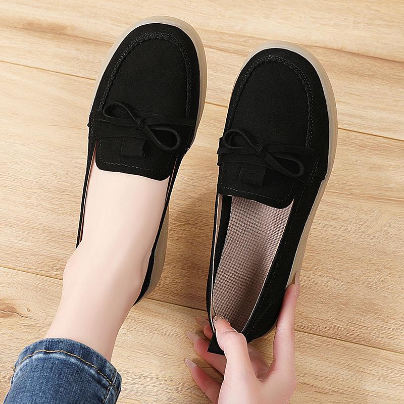 Damen Mokassins Fahrerschuhe Komfort Freizeit Krankenschwester Loafer Laufschuhe Sommer Braun Schwarz Schuhe Übergröße