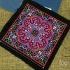 DIY Square Ethnic Style Cloth Patch Flower Pattern Embroidered Fabric Clothing Applique Miao Embroidery Clothing Patch Sewing