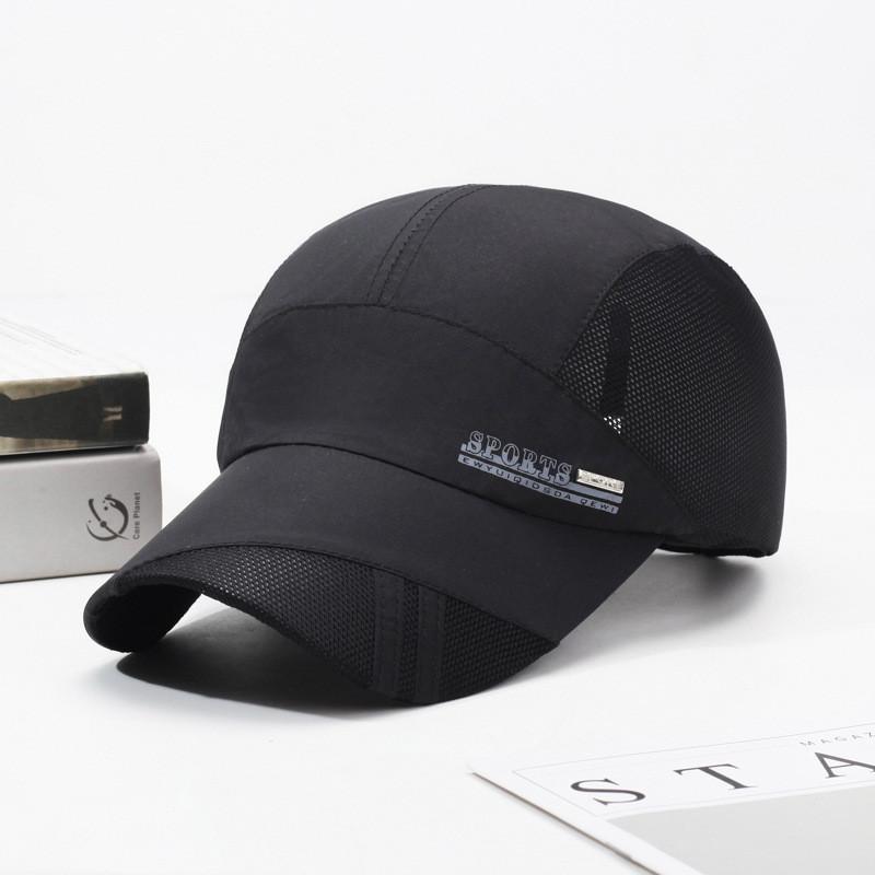 Summer Baseball Cap For Men With Sun Protection And Breathable Polyester Fabric