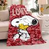 3D-Printed Classic Comic Theme Snoopy Fluffy Blanket Home Decor Collection: Sofa Throws & Shawls, Camping Blankets