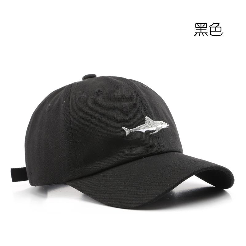 

Европейская и американская мужская спортивная кепка для отдыха, потертая старая бейсболка «акула», уличная мода, женская кепка с солнцезащитным козырьком Adjustable чёрный